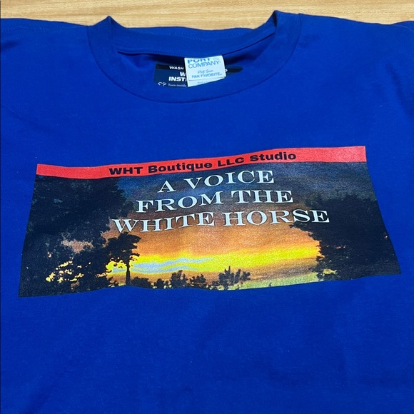 #*088= XL Unisex T-Shirt of A Voice From The White Horse book by Julie Lee - Picture 5 of 5